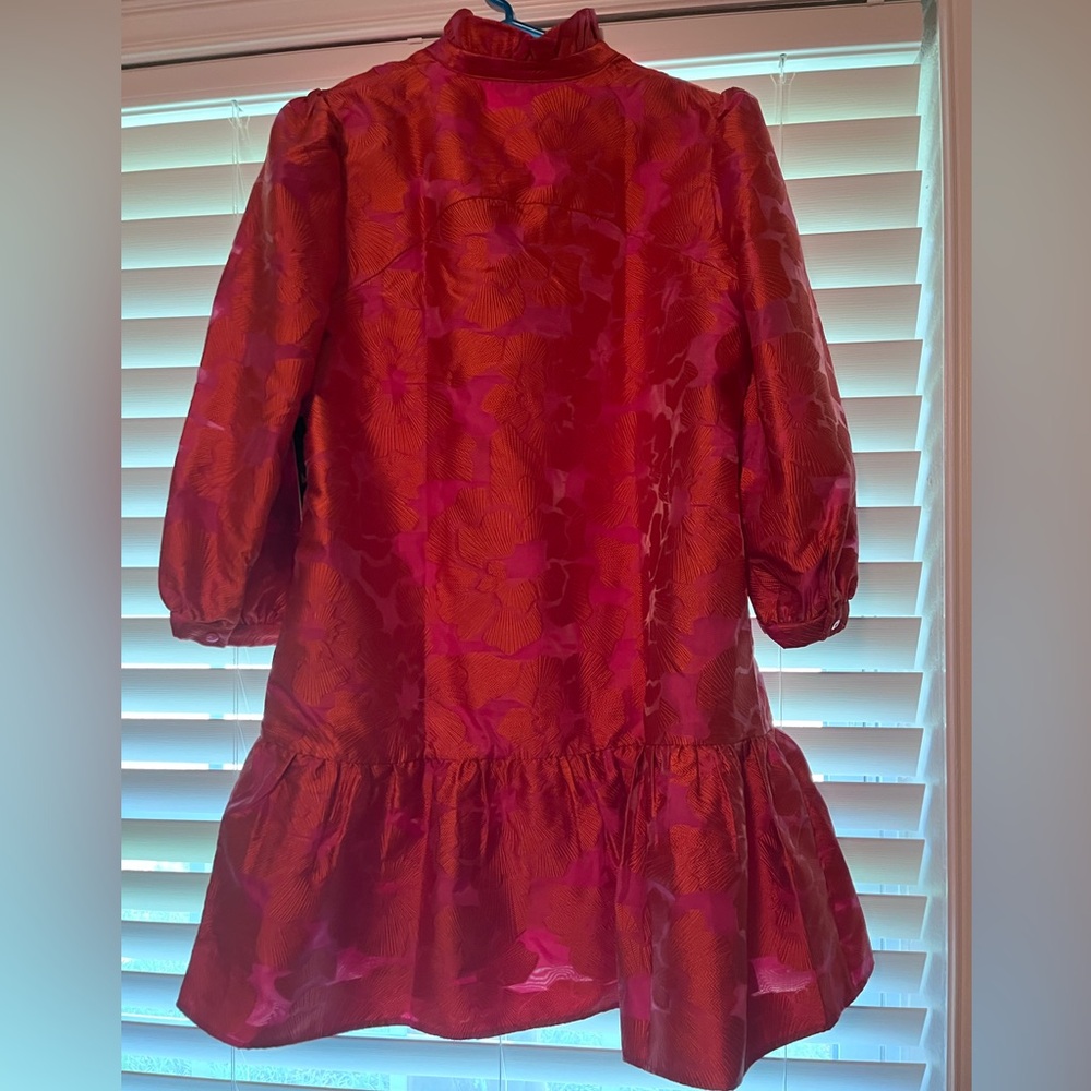 Tuckernuck Red Fil Coupe Palmerston dress XL nwt